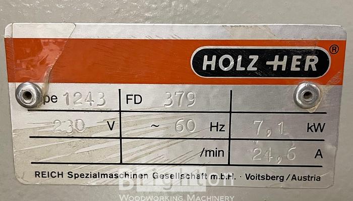 Used 1998 Holzher 1243 used 10ft sliding table saw #BM2640