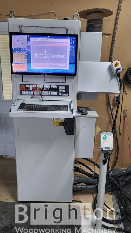 Used 2008 Biesse Rover A 3.40FT 4'x12' Used CNC Router with Vacuum Pump #BM2448