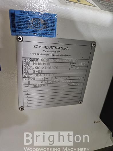 Used 2016 SCM Minimax SC4 Elite (new, never used..still in crate) sliding table saw. #BM2538