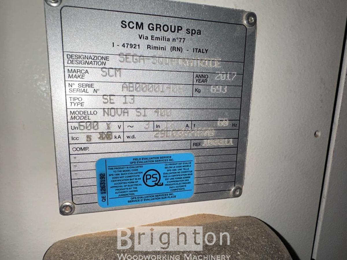 Used 2017 SCM Nova si400 used Sliding Table Saw. #BM2769