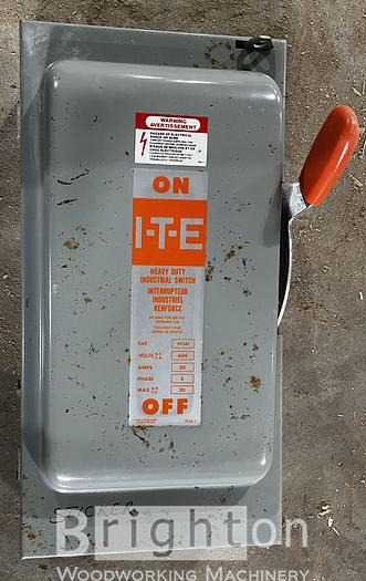 Used ITE 600V 100 Amp and 30 Amp Used Electrical Disconnects #BM2141