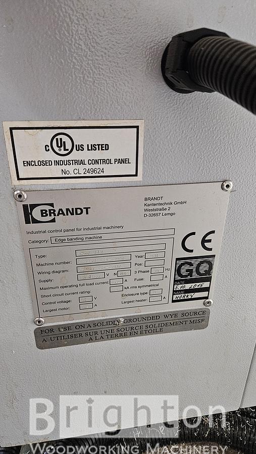Used 2015 Brandt KDF 110 Edgebander used edgebander with Pre-Milling #BM2729