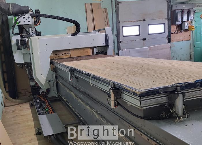Used 2008 Biesse Rover A 3.40FT 4'x12' Used CNC Router with Vacuum Pump #BM2448