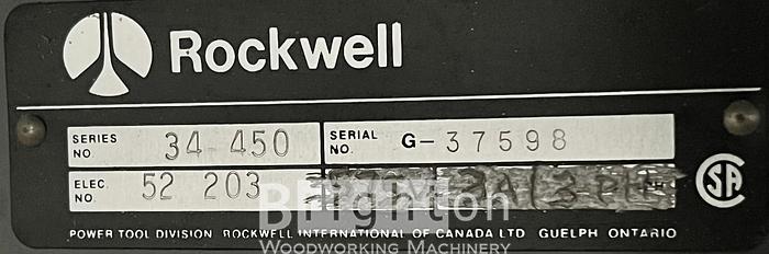 Used Rockwell 34450 Used Cabinet Saw #BM2420