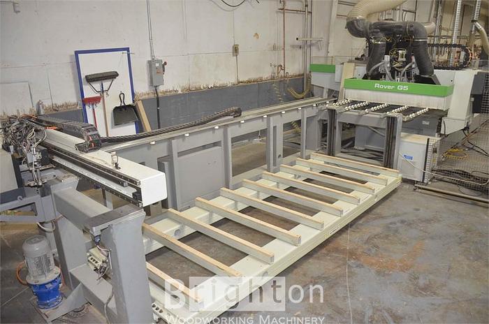 Used 2010 Biesse Rover Gantry 512 CNC Router with Load/Unload System and Auto Label #BM2438