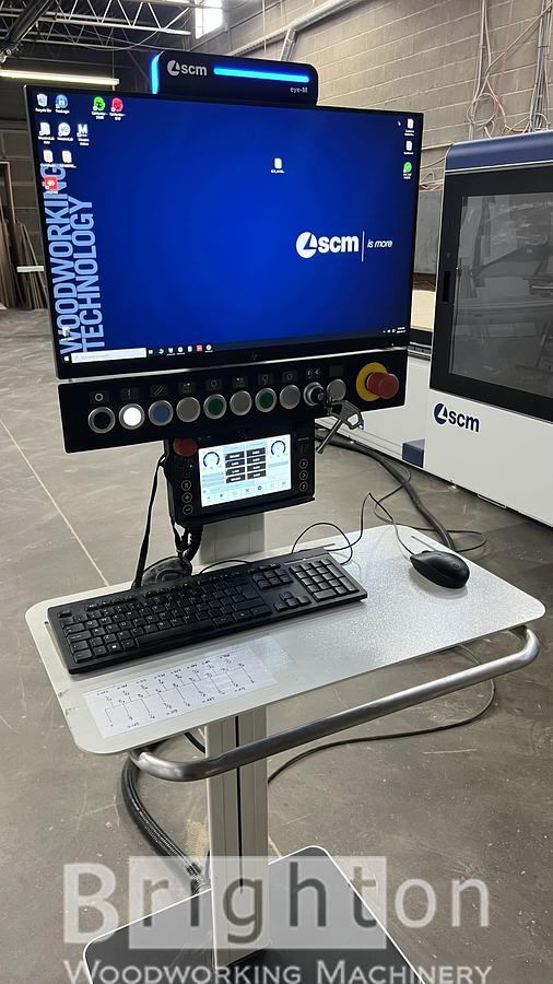 Used 2024 SCM X200, very lightly used 5 x 10 nesting flat table CNC machine. #BBM2834