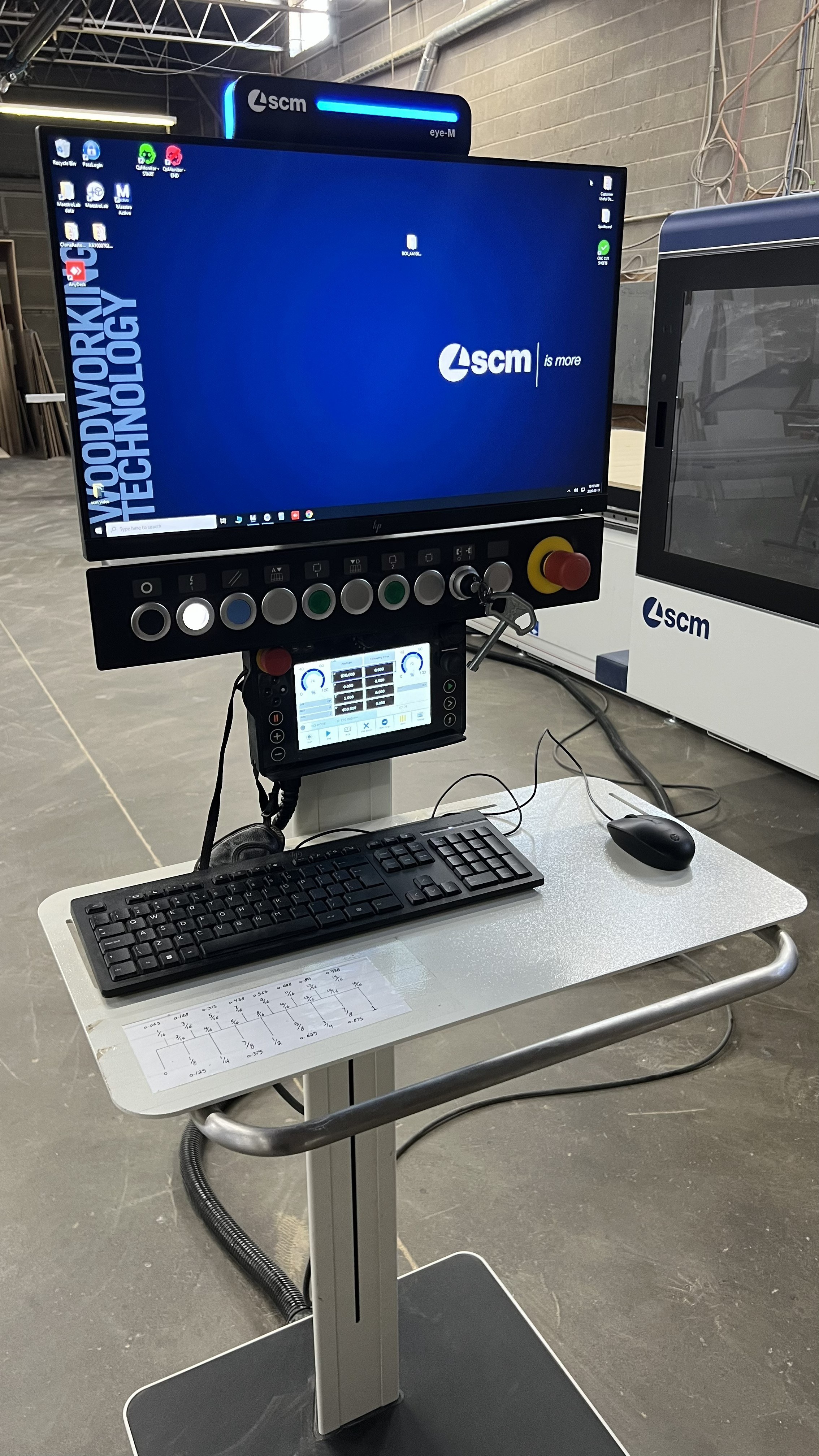Used 2024 SCM X200, very lightly used 5 x 10 nesting flat table CNC machine. #BBM2834