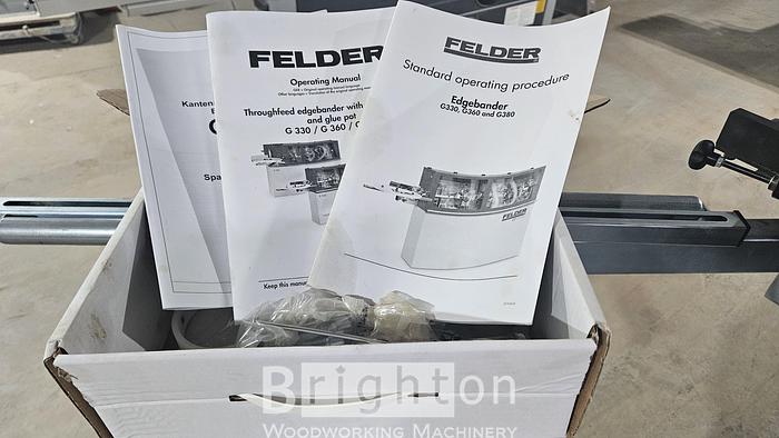 Used 2021 Felder SINGLE PHASE G360 barely used edgebander with premill #BBM2655