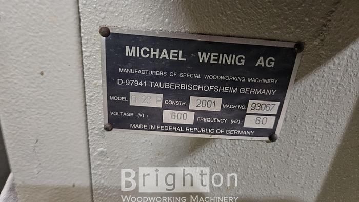 Used 2001 Weinig Quattro Q23P used 4 head moulder. #BM2702