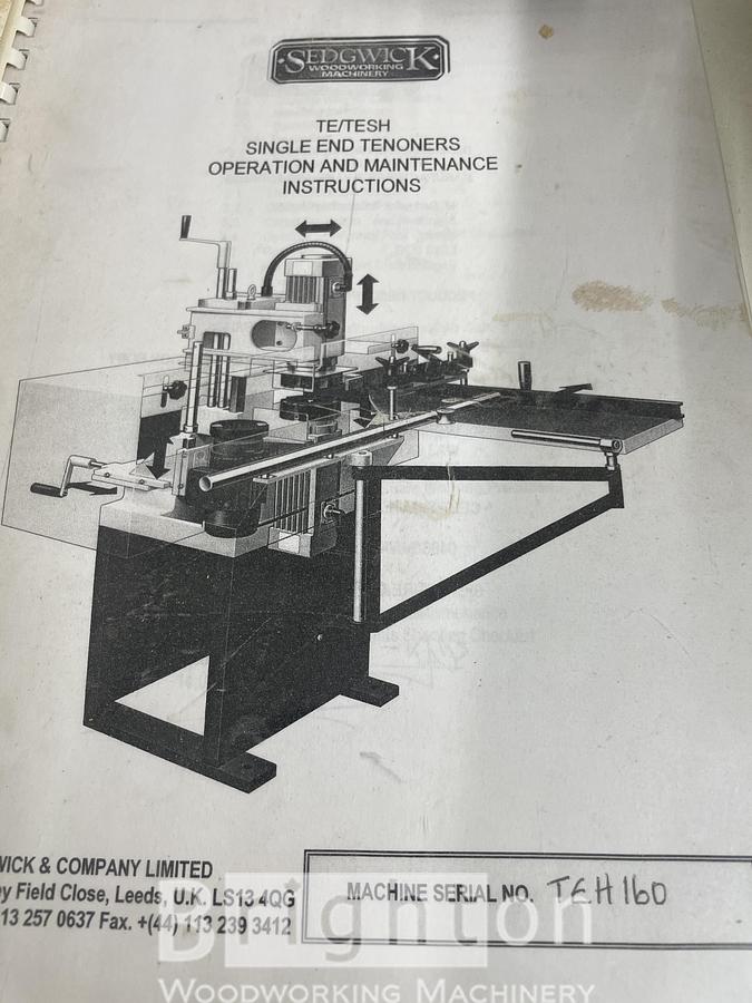 Used 1994 Sedgwick Industrial Model TE Tenoner (3-Head) #BBM2802
