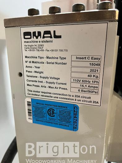 Used Omal Insert C Easy Hinge Machine #BM2626