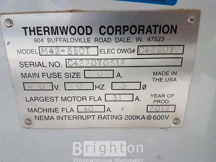 Used 2012 Thermwood M42-55DT used 5 x 10 CNC router #BM2559