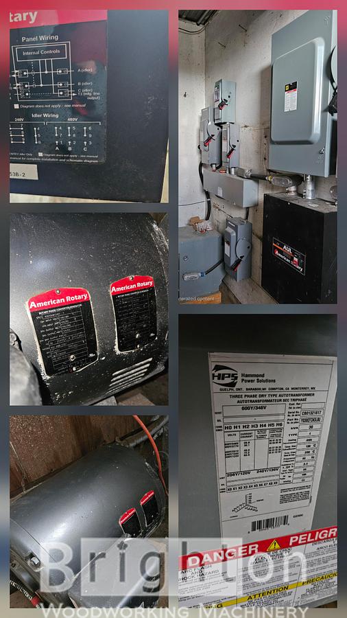 Used American Rotary  Used heavy duty rotary phase converter in mint condition. System will be removed from the wall and prepared on a skid for shipping. #BM2866