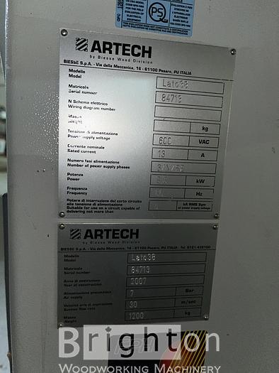 Used 2007 Biesse Artech Lato38 Used Edgebander #CBM2550