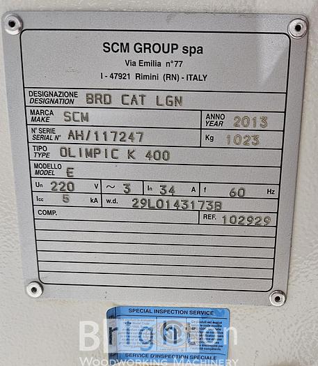 Used 2013 SCM Olimpic K 400 used edgebander #BM2547