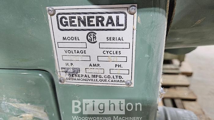 Used General Mfg Co. Ltd (Canada) Model 350 Used Cabinet Table Saw without fence #BM2634