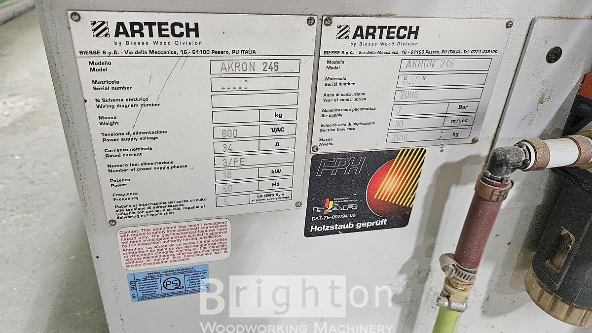 Used 2006 Biesse Akron 246 used edgeander #BBM2845