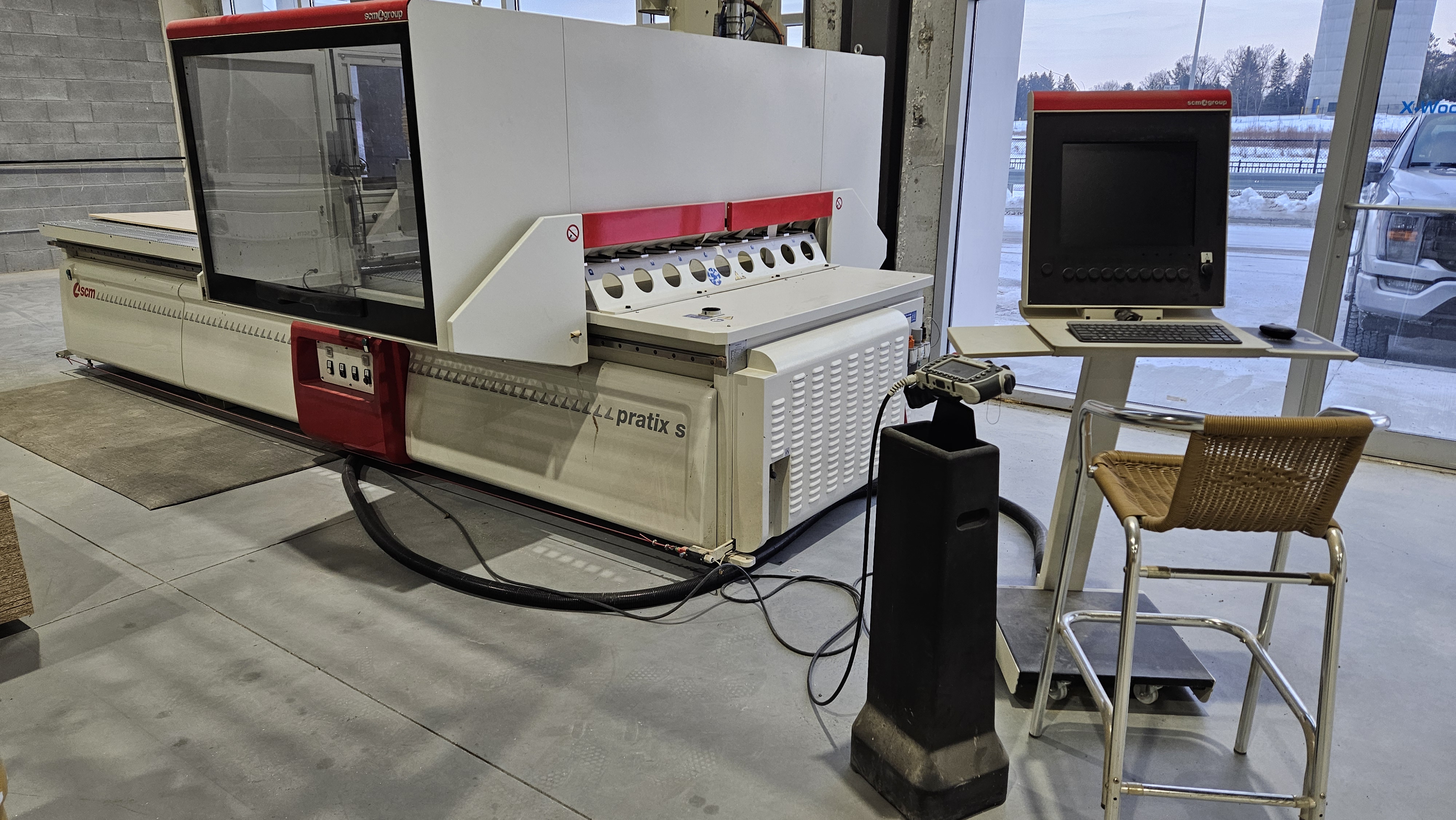 Used SCM Pratix-S15B used Flat table CNC #BM2563