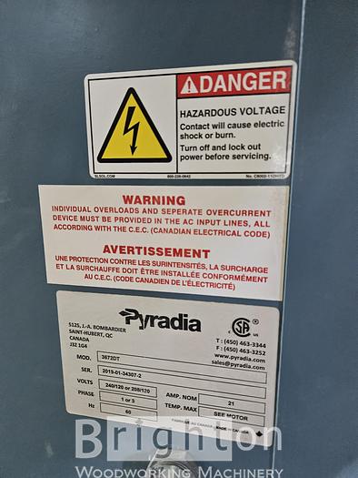 Used 2019 Belfab Pyradia 3672DT Used Downdraft Table #BM2512