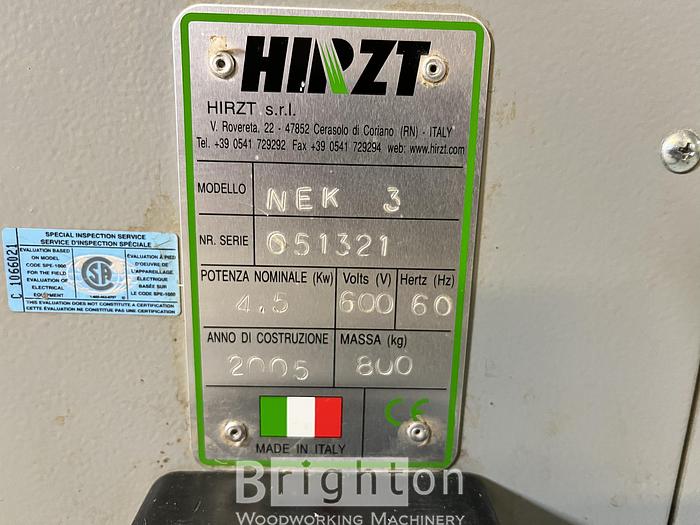 Used 2005 Hirzt Nek 3 Used Edgebander #BBM2482