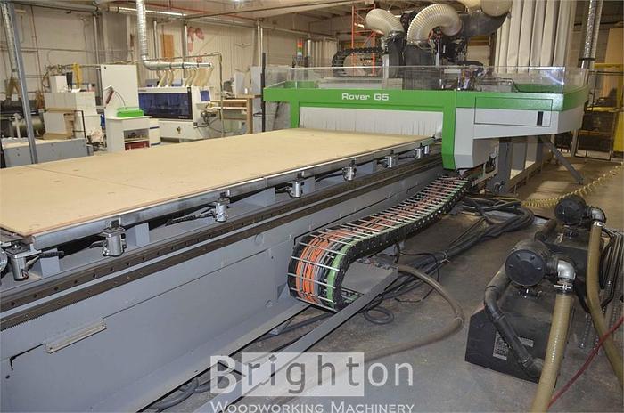 Used 2010 Biesse Rover Gantry 512 CNC Router with Load/Unload System and Auto Label #BM2438