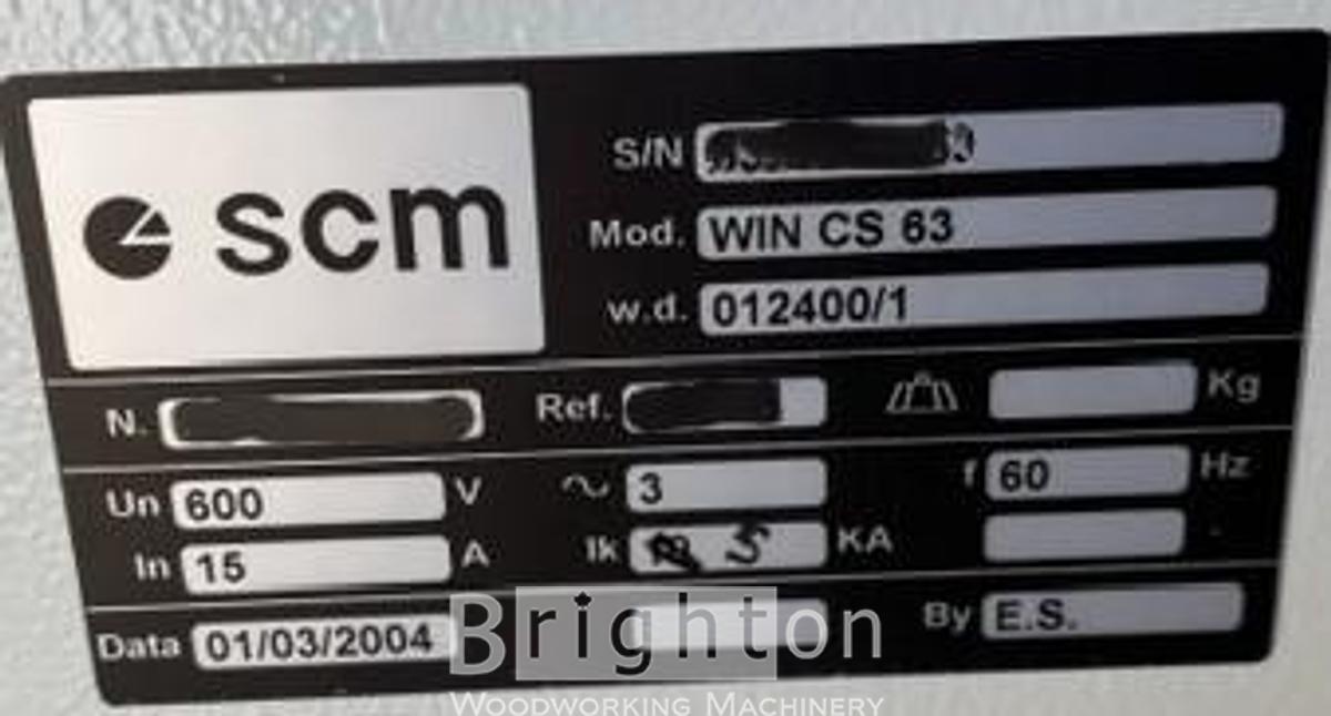 Used 2004 SCM Win CS63 used widebelt sander #BBM2851
