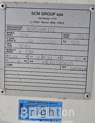 Used 2013 SCM K230 used edgebander #BM2546