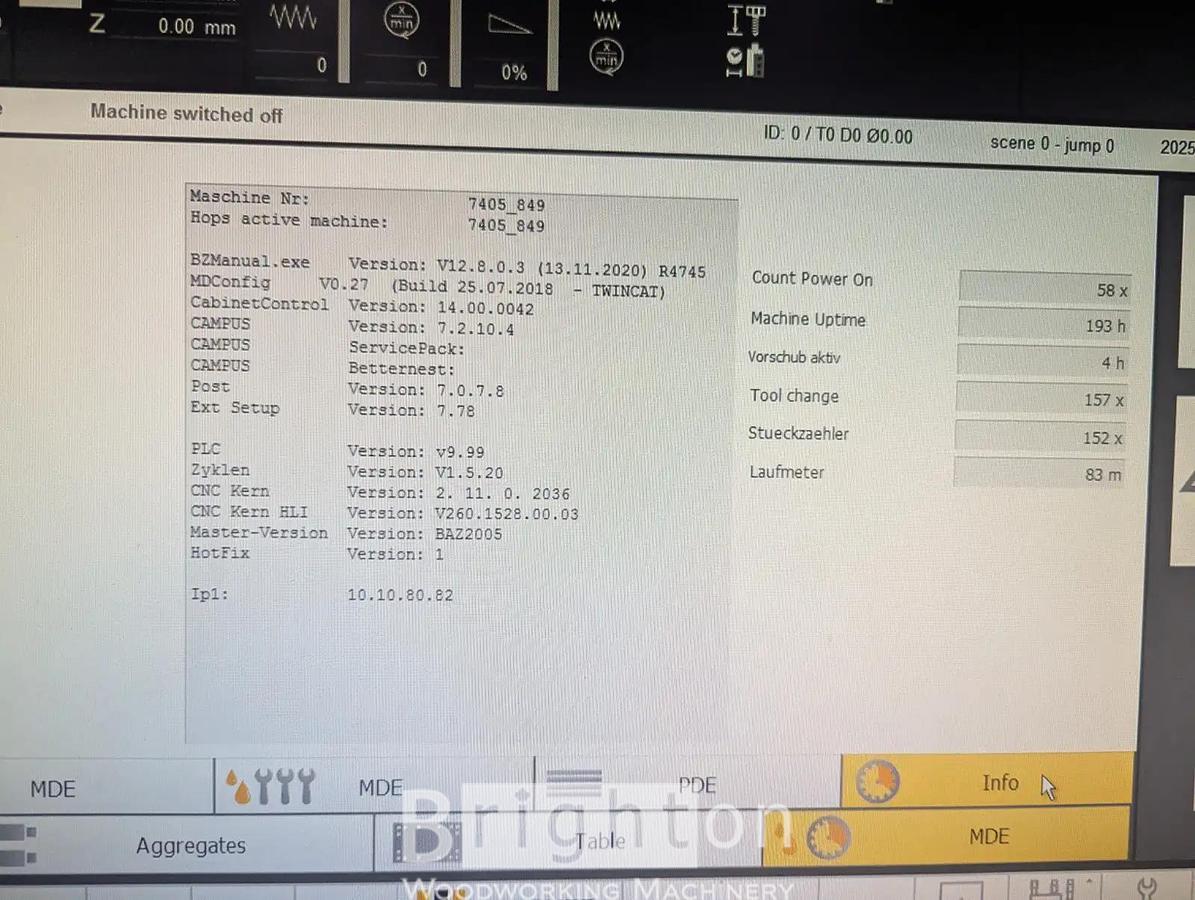 Used 2019 Holzher Evolution 7405 - used CNC, only 193 hours. #BBM2745