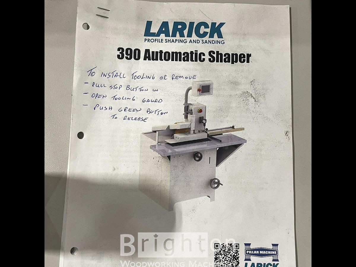 Used Larrick 390 Automatic Shaper #BBM2793