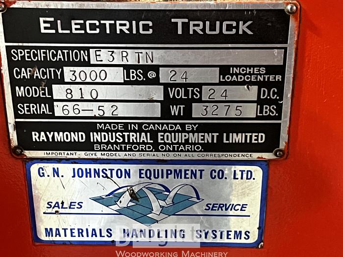Used Johnston Equipment model 810 Used Electric Forklift #BM2624