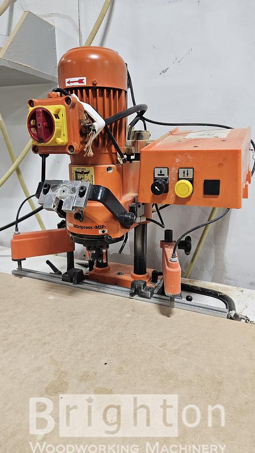 Used 1988 Blum M51.1053 used Minipress hinge machine #BBM2847
