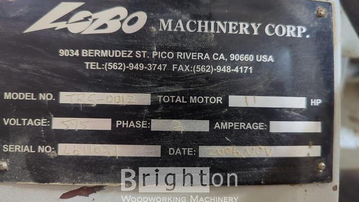 Used Lobo TRS 0012 used Straight line Rip saw. #BBM2527