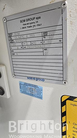 Used 2008 SCM Olimpic K203 Used Edgebander #BM2565