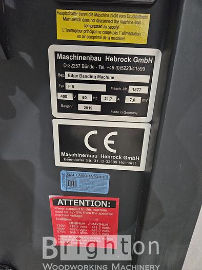 Used 2019 Altendorf F5 Used Edgebander with premilling and corner rounding #BM2516