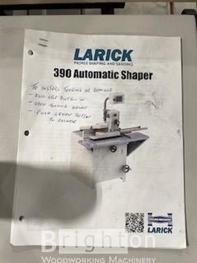 Used Larrick 390 Automatic Shaper #BBM2793