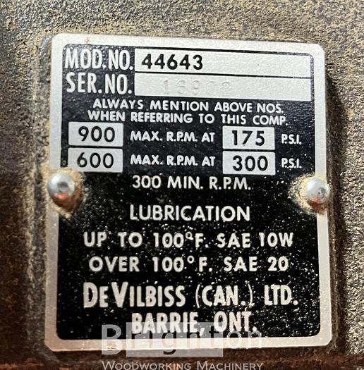 Used unknown brand 7.5 HP Used Compressor #BM2435