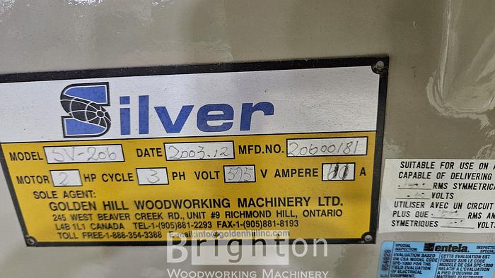 Used 2003 Silver SV-206 used Multi Spindle Boring Machine #CBM2574