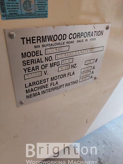 Used 2004 Thermwood CS40 5 x 10 used flat table cnc machine. #BBM2571