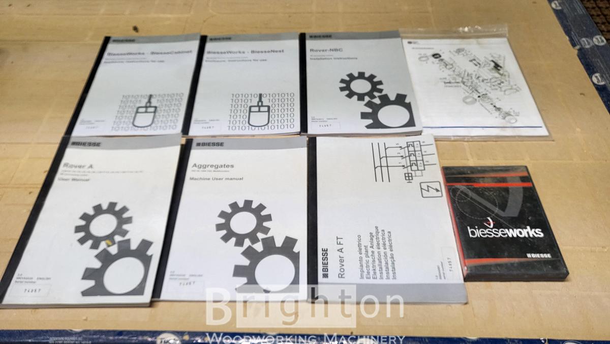 Used 2008 Biesse Rover A 3.40FT 4'x12' Used CNC Router with Vacuum Pump #BM2448