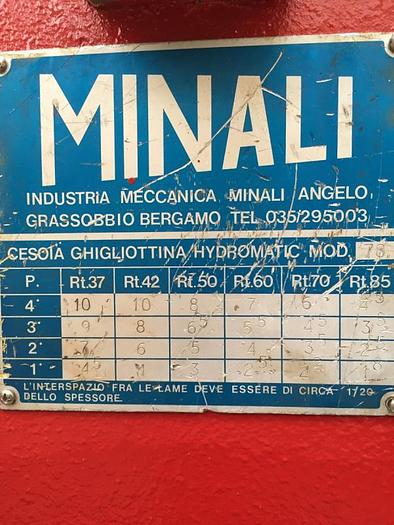 Usato CESOIA MINALI IDRAULICA 3000X6