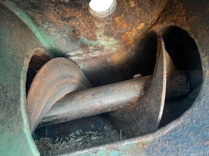 Used Conveyor, Screw, 12" x 12', C/st, Incline, 1 HP #S74830