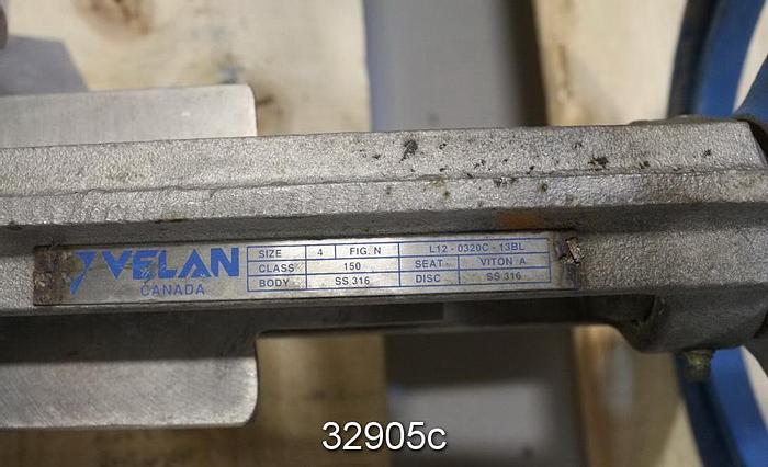 Used Velan 3" Hand Operated Knife Gate Valve #32905