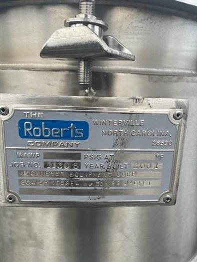 Used 40 GALLON ROBERTS MIX CAN - S/S - JACKETED - 24" X 24" 