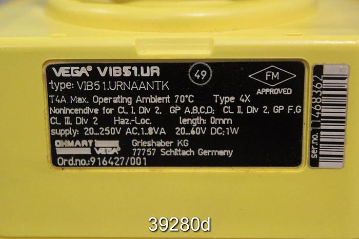 Unused Vega VIB51 URNAANTK Solid Level Transmitter #39280