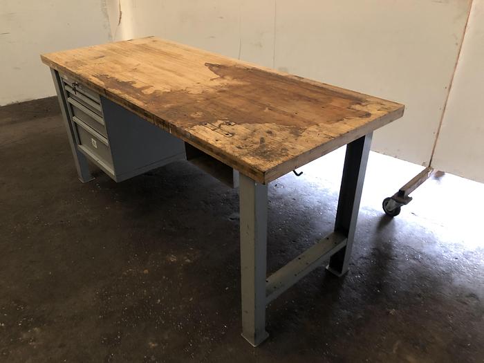 Gebruikt Lista 4x Werkbank met laden 200 x 80 x 88 cm