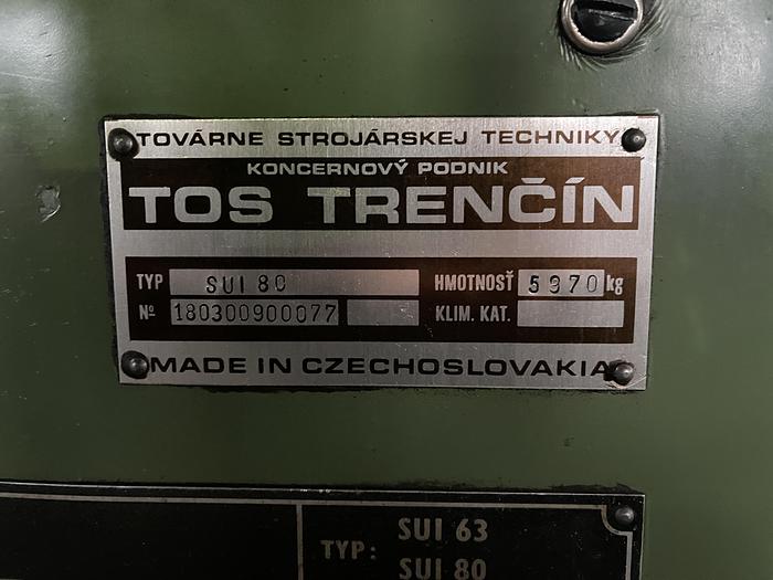 Ottime Tornio Parallelo TOS SUI 80