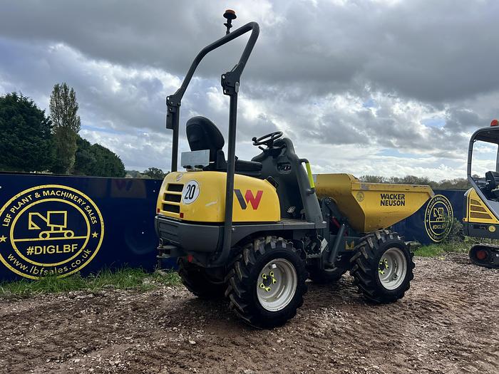 Used 2017 WACKER NEUSON 1001 1 tonne high tip dumper