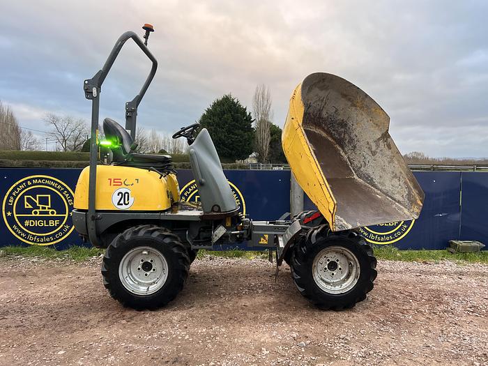 Used 2016 WACKER NEUSON 1501 1.5 tonne swivel dumper