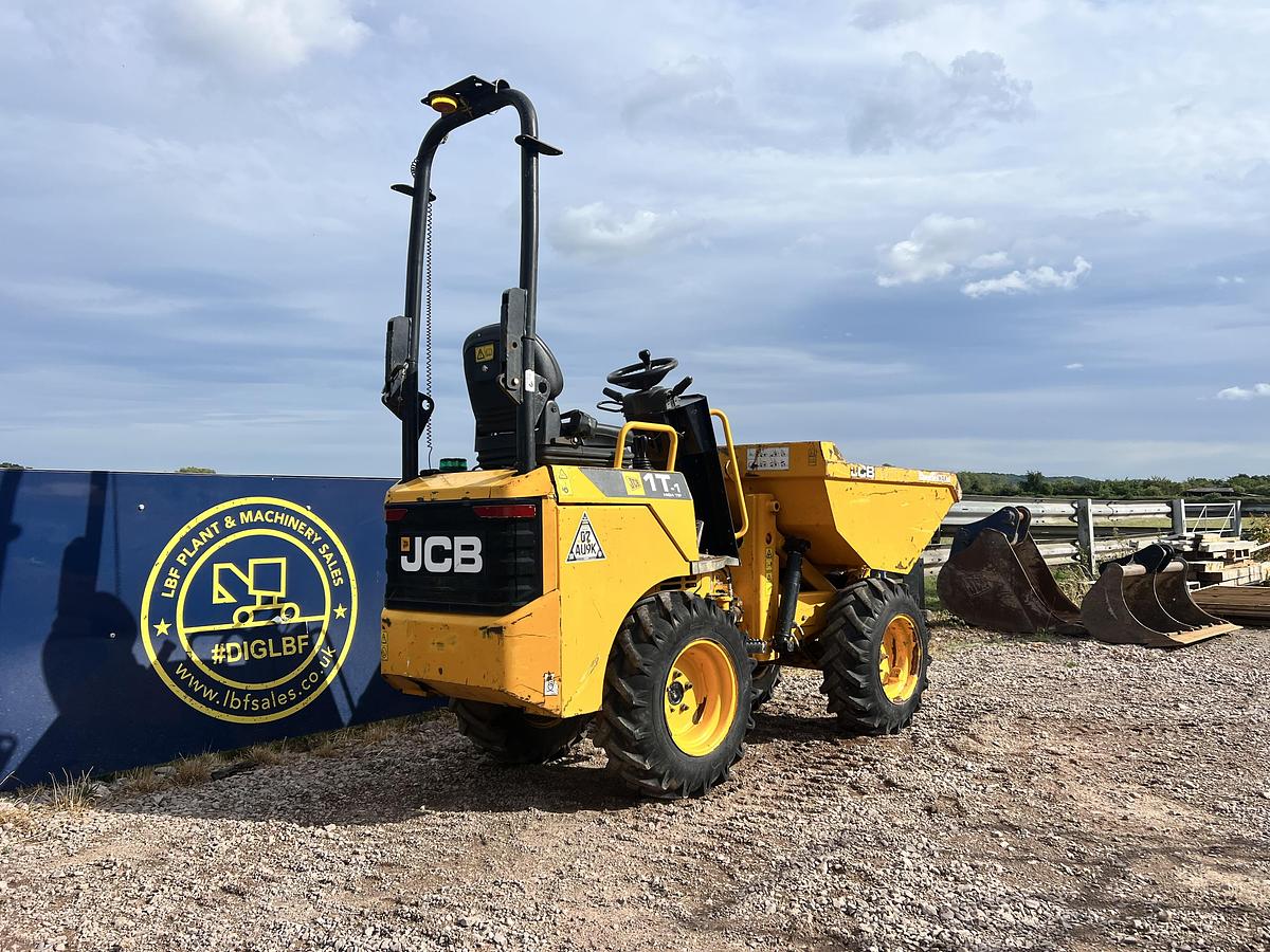Used 2018 JCB 1 tonne high tip dumper