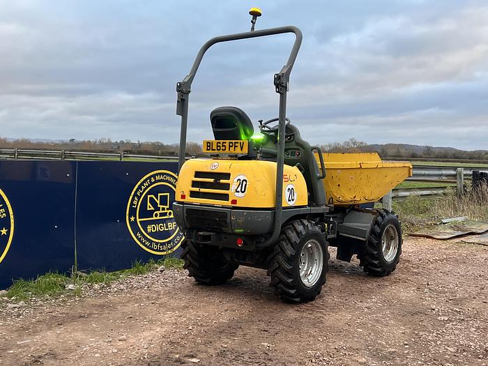 Used 2016 WACKER NEUSON 1501 1.5 tonne swivel dumper